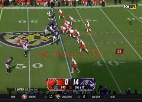 Watson's 19-yard laser dots Moore near left sideline
