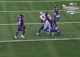 Jake Ferguson's first catch of game goes for 24-yard gain in Ravens territory