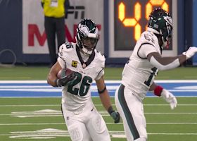 Saquon Barkley BURSTS into Chargers territory on a 19-yard scamper