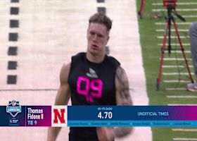 Thomas Fidone II runs official 4.70-second 40-yard dash at 2025 combine