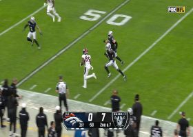 Stidham locates Johnson over the middle for a 36-yard gain