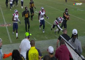 McSorley's truck stick is POTENT on sideline shoulder charge vs. Pats defender