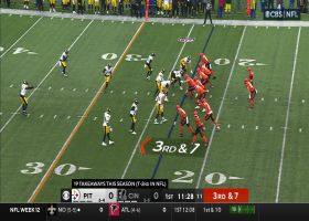 T.J. Watt's strip-sack of Browning sparks chaotic sequence on Cincy's first drive