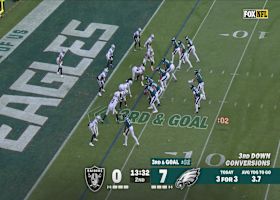 Maxx Crosby engulfs Jalen Hurts to record his 10th sack of '25 season