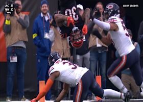 Chase Brown flips to get Bengals near goal line