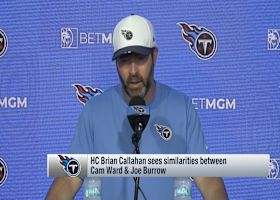 Brian Callahan sees similarities between Cam Ward and Joe Burrow