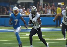 Kamara weaves through running lane for 23-yard burst