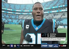 Derrick Brown shares thoughts on game-sealing strip-sack and state of the Panthers