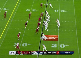 Blake Watson shifts away from multiple defenders on first-down pickup