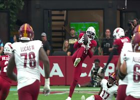 Jayden Daniels' first INT goes to Garrett Williams in Week 4