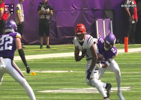 Isaiah Rodgers punches ball out of Ja'Marr Chase's grasp for another Vikings TO