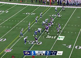 Cooper Rush's 25-yard loft to Anthony Miller gets Ravens into red zone