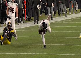 Woody Marks wiggles through Steelers defense for a 20-yard burst into the red zone