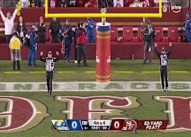 Jake Moody's 53-yard FG opens scoring in Rams-49ers on 'TNF'