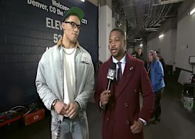 Christian Gonzalez chats with Cam Wolfe hours before Patriots-Broncos AFC Championship game | 'NFL Game Day Morning'