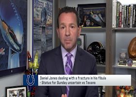 Rapoport: Colts QB Daniel Jones (fibula) status is uncertain vs. Texans | NFL Gameday Morning' 