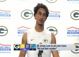 Jordan Love on Week 12 win vs. Lions: 'We had their number'