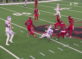 Josh Allen shimmies and shakes his way to the first down marker