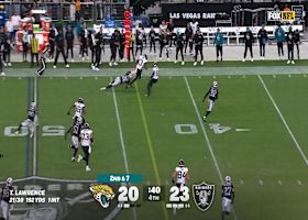 Tim Jones slips up sideline for a 15-yard gain