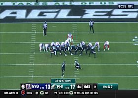 Elliott's 32-yard FG extends Eagles' lead to 20-13 vs. Giants