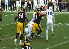 Latu and Gallimore drop Rodgers for a 5-yard combo sack