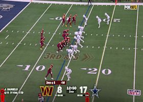Jayden Daniels dials launch codes to Jaylin Lane for 35-yard gain vs. Cowboys