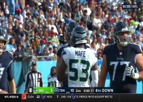 Boye Mafe sacks Tannehill to end first half