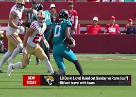 Pelissero: Devin Lloyd (calf) out vs. Rams | 'The Insiders' 
