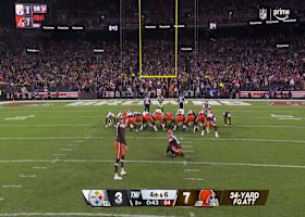 Dustin Hopkins' 34-yard FG gives Browns at 10-3 lead