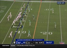 Josh Allen's 32-yard sideline dime dots Khalil Shakir