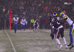 One-handed catch alert! DJ Moore stops Caleb's pass in mid-air for slick snag