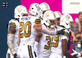 Quincy Riley and Pete Werner combine for Saints' takeaway vs. Seahawks