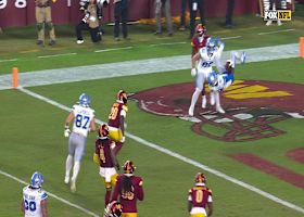 Front-flip TD alert! Jameson Williams goes head over heels as he crosses goal line vs. Commanders