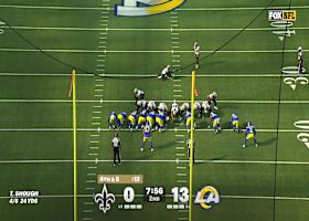 Blake Grupe drills a 39-yard FG to put Saints on the board