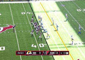 Cam Akers' truck stick sends Rams defender WAY back during 23-yard run