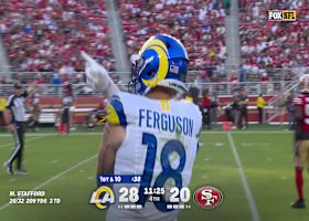 Stafford's 32-yard pass pinpoints Terrance Ferguson on sail route in 49ers territory