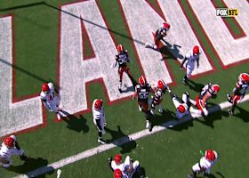 Raheim Sanders' TD rush come via goal line bulldoze