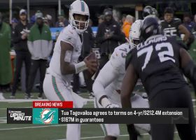 Pelissero: Dolphins, Tua Tagovailoa agree to terms on four-year, $212.2M contract