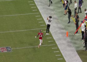 Andrews makes superb sideline snag following Jackson's impressive pocket escape