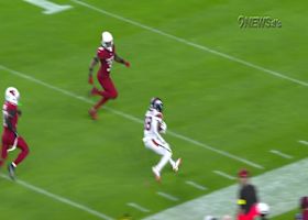 Jaleel McLaughlin's 35-yard sprint gets Broncos into Cardinals' red zone