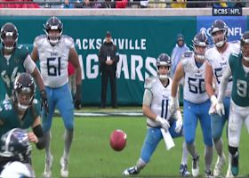 Rudolph's 19-yard pass dots a diving Ridley in Jags territory