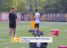 Thoughts on Aaron Rodgers' first presser with Steelers | 'GMFB'