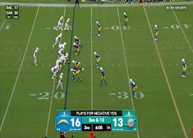 Benjamin St-Juste's first INT as a Charger comes vs. Tua Tagovailoa in Week 6