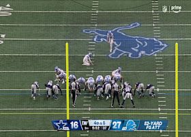 Sam Williams gets a hand on Bates' 52-yard attempt to squander Lions chance to add three
