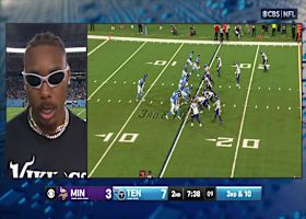 Brandon Allen layers pass perfectly for a 20-yard gain to Jefferson