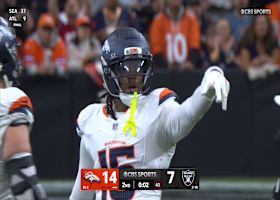 Nik Bonitto ends Raiders chance at a score before halftime with a 4-yard sack