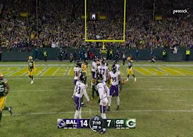 Tyler Loop chips a 22-yard FG to extend Ravens' lead to 17-7 vs. Packers