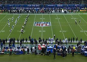 Ashton Dulin floors his gas pedal down the sideline for 50-yard kick return