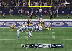 Brandon Aubrey hits a 22-yard FG in OT to take the lead for Cowboys