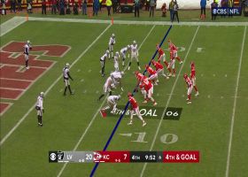 Nate Hobbs' PBU vs. Rice in end zone forces KC into turnover on downs